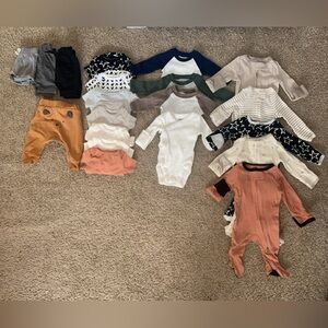 Newborn Baby Clothing Bundle in Earth Tones